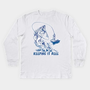 Keeping it Reel Fishing Kids Long Sleeve T-Shirt